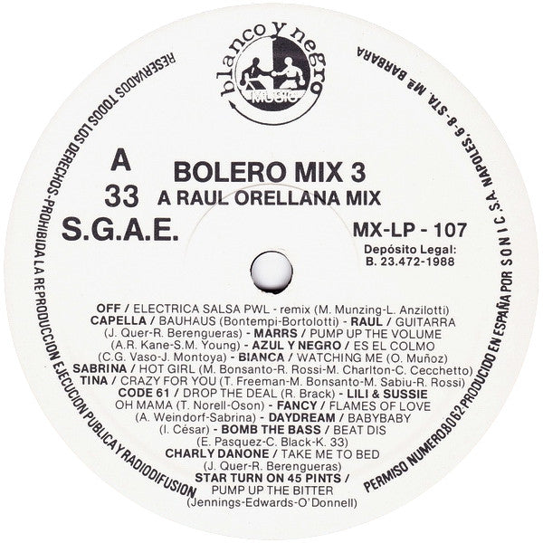 Various – Bolero Mix 3 (NM, EX) BOX23