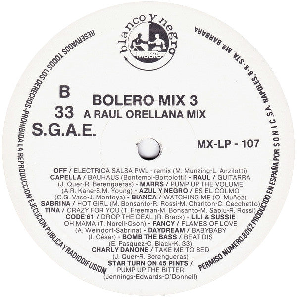 Various – Bolero Mix 3 (NM, EX) BOX23