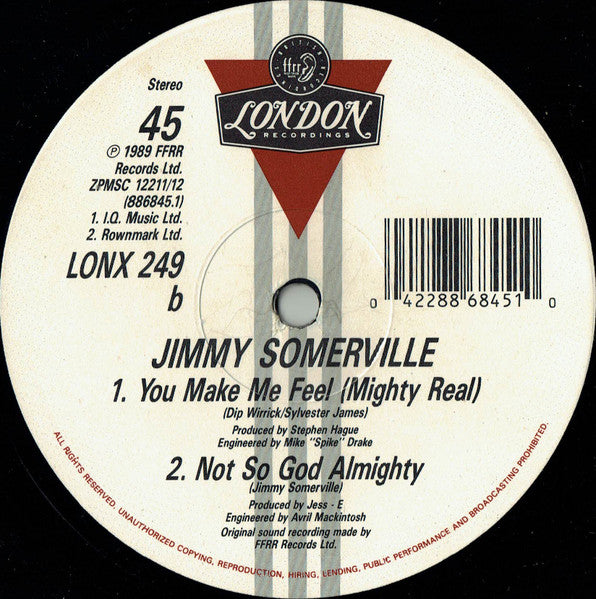 Jimmy Somerville – Mighty Real (EX) BOX30