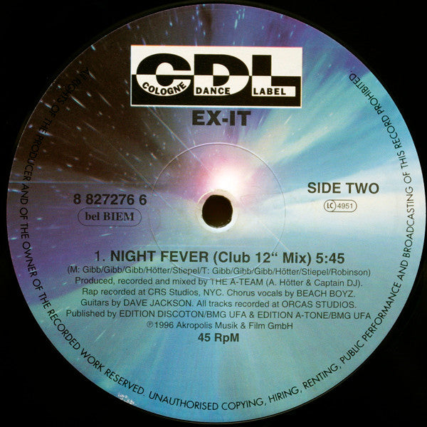Ex-It – Night Fever (NM, FUNDA VG+ CON PEQUEÑO STICKER) BOX18
