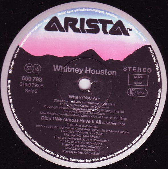 Whitney Houston – Where Do Broken Hearts Go (VG+) BOX20