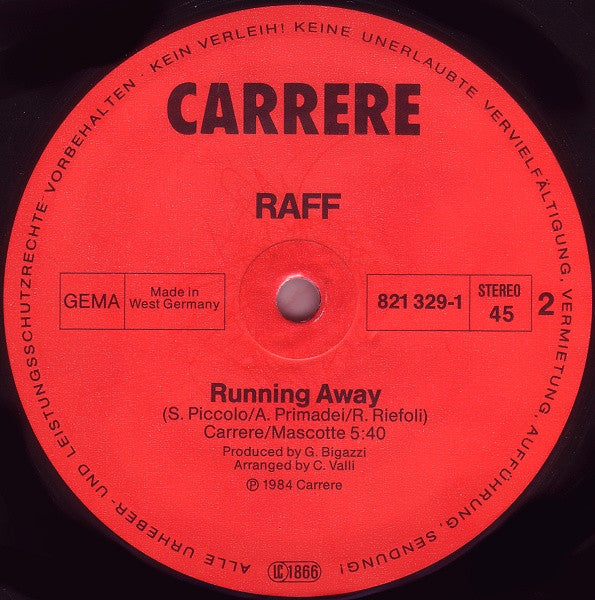 Raff – Self Control (NM, FUNDA VG+) BOX16