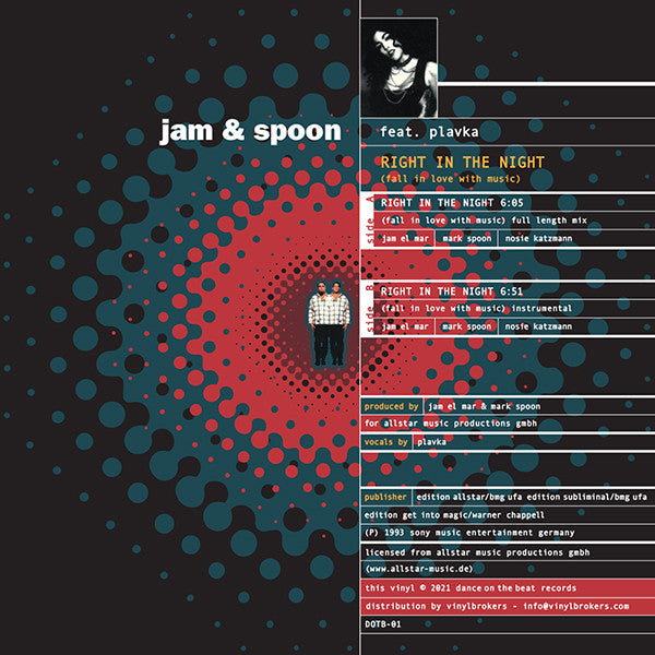 Jam & Spoon Feat. Plavka – Right In The Night (Fall In Love With Music) (NM) BOX22