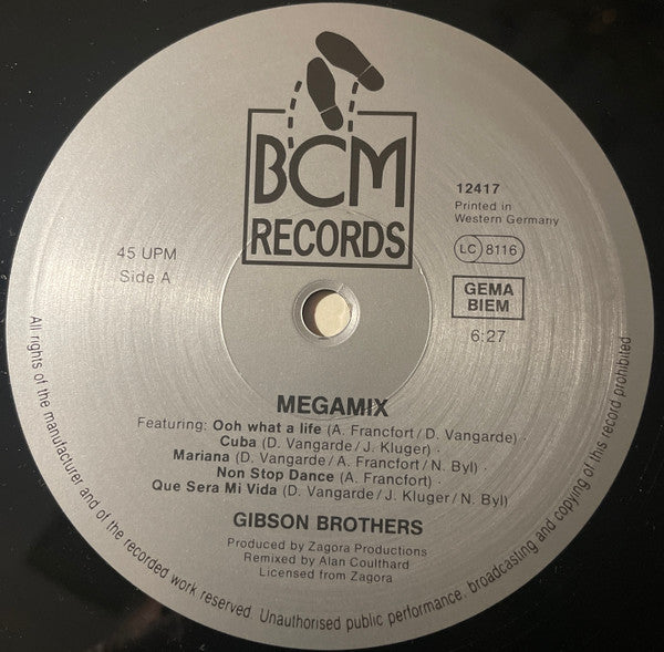 Gibson Brothers – Megamix (VG+) BOX27