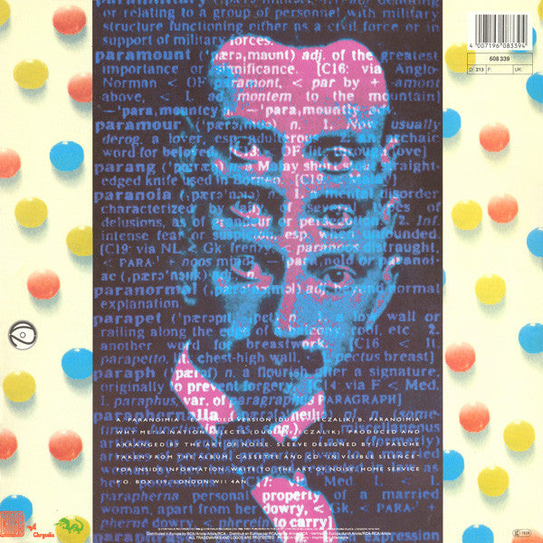 The Art Of Noise With Max Headroom – Paranoimia (Extended Version) (VG+) BOX20