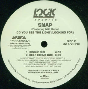 Snap Featuring Niki Haris – Do You See The Light (Looking For) (NM, FUNDA GENÉRICA DE SELLO EX) BOX18