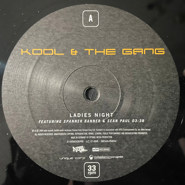 Kool & The Gang Featuring Spanner Banner & Sean Paul – Ladies Night (NM, FUNDA VG+) BOX20