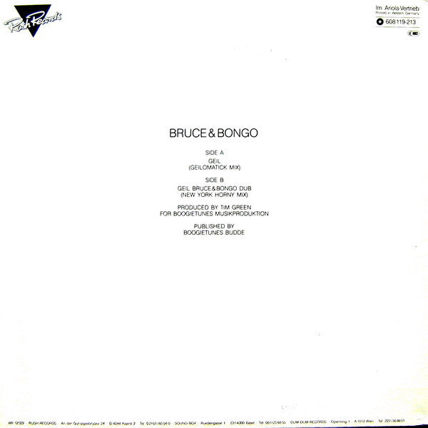 Bruce & Bongo – Geil (VG+) BOX24
