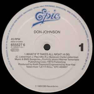 Don Johnson – What If It Takes All Night (NM) BOX22