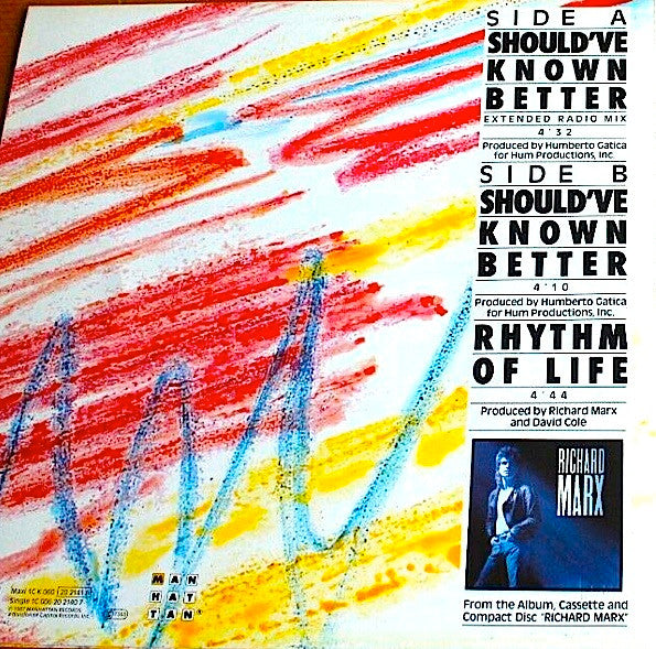 Richard Marx – Should've Known Better (VG+) BOX23