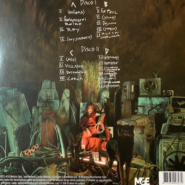 Camila Moreno – Rey / DISCO DOBLE TRANSPARENTE NUMERO 212 DE 500 COPIAS (NUEVO, SELLADO) BOXV25