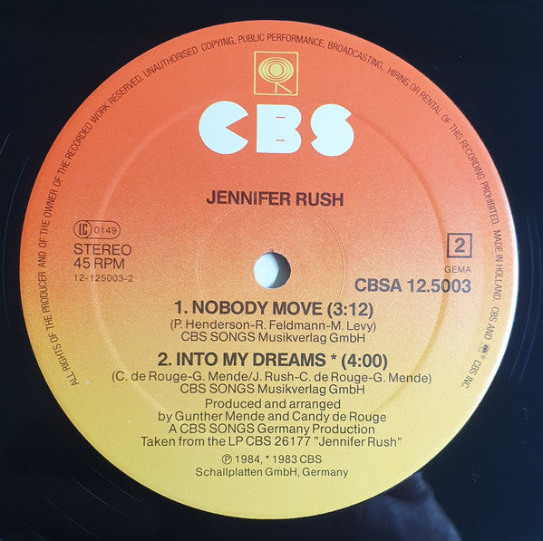 Jennifer Rush – The Power Of Love (NM) BOX14