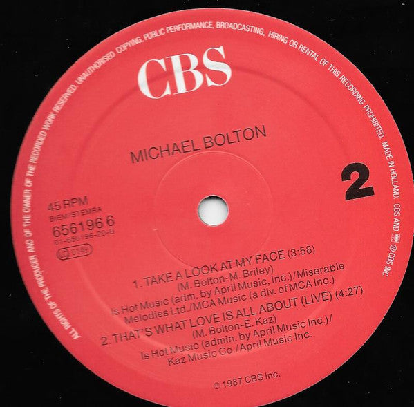 Michael Bolton – Georgia On My Mind (NM, FUNDA VG+) BOX12