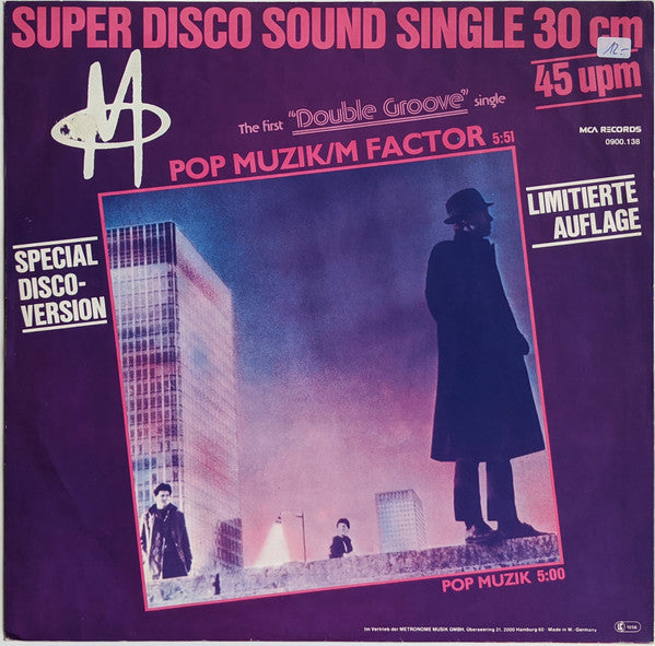M – Pop Muzik / M Factor (Special Disco-Version) (NM, FUNDA VG+) BOX10