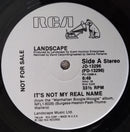 Landscape – It's Not My Real Name (Remixed Version) (VG+) BOXE1
