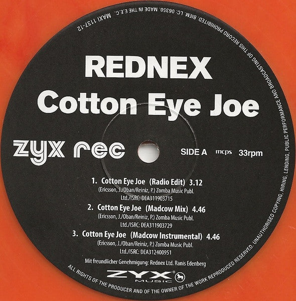 Rednex – Cotton Eye Joe (MINT, NUEVO NO SELLADO) BOX12