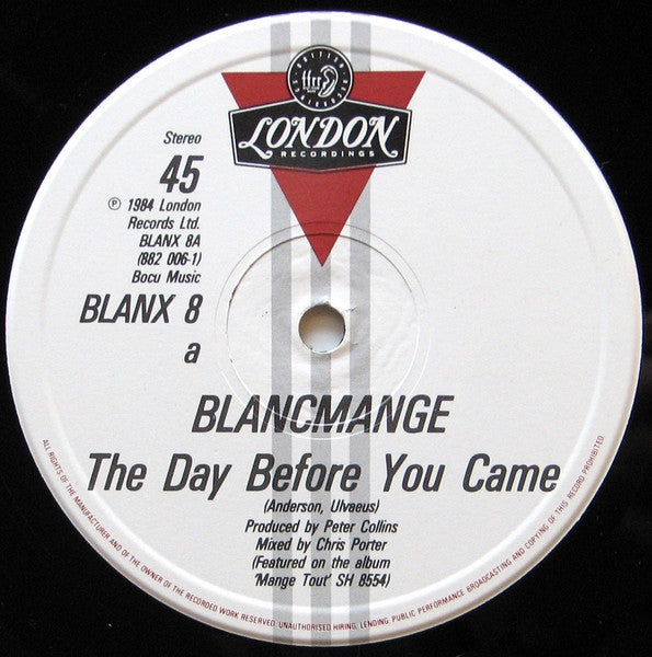 Blancmange – The Day Before You Came (VG+) BOXE1