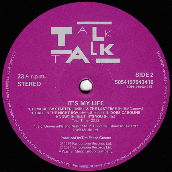 Talk Talk – It's My Life (NUEVO, SELLADO) BOXV3