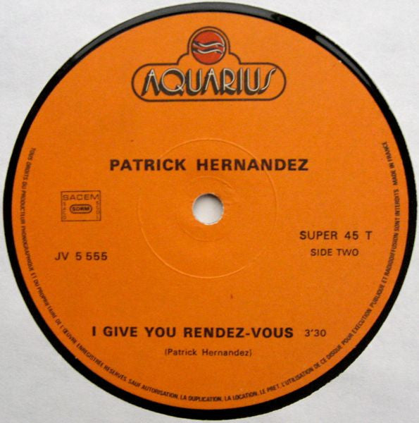 Patrick Hernandez – Born To Be Alive (NM) BOX13