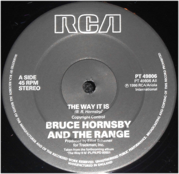 Bruce Hornsby And The Range – The Way It Is (NM, FUNDA VG+) BOX4