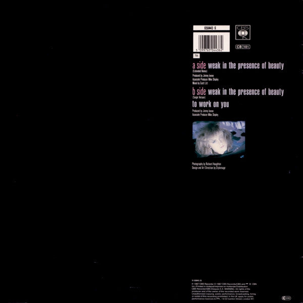 Alison Moyet – Weak In The Presence Of Beauty (Extended Remix) (VG+ PEGATINA EN LA GALLETA) BOX17