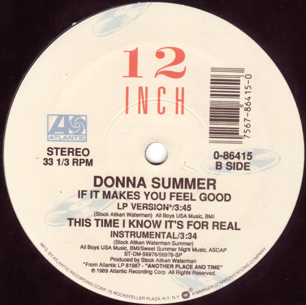 Donna Summer – This Time I Know It's For Real (NM) BOX16