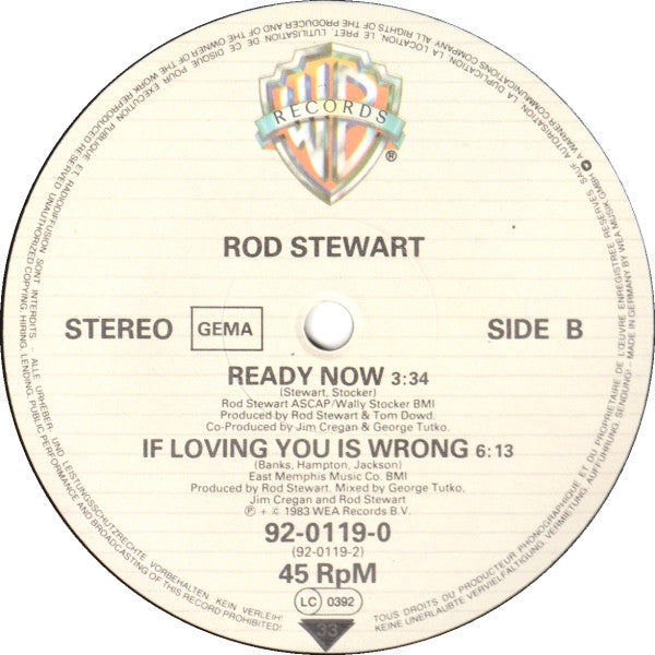 Rod Stewart – Baby Jane (NM, FUNDA VG+) BOX29