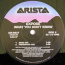 Exposé – What You Don't Know (VG+) BOX7