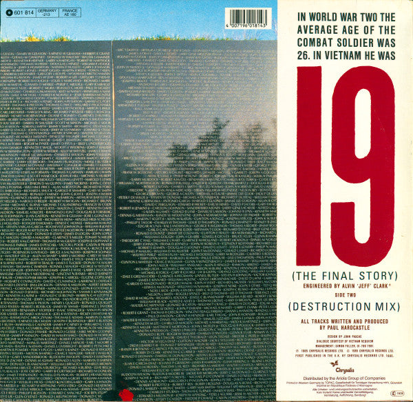 Paul Hardcastle – 19 (The Final Story) (NM) BOX9
