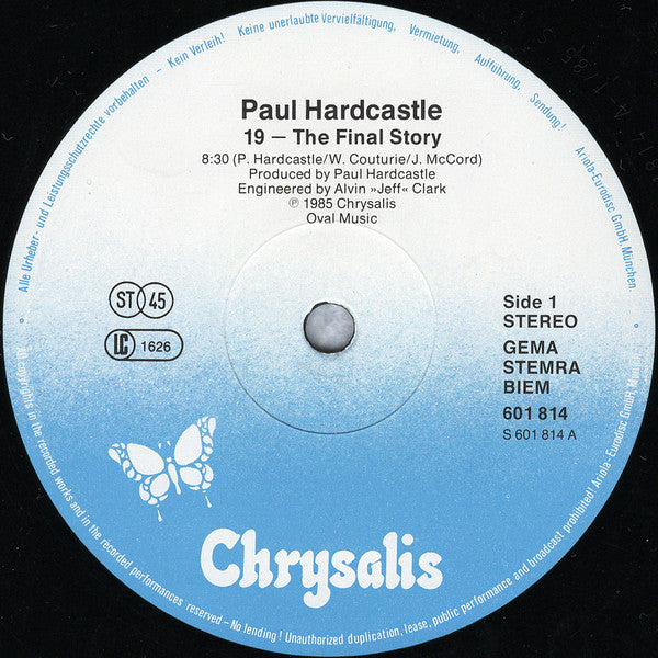 Paul Hardcastle – 19 (The Final Story) (NM) BOX9