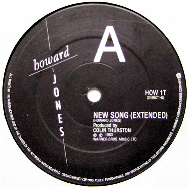 Howard Jones – New Song (VG+) BOX8