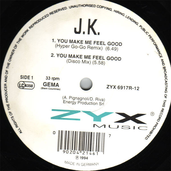 J.K. – You Make Me Feel Good (NM) BOX12