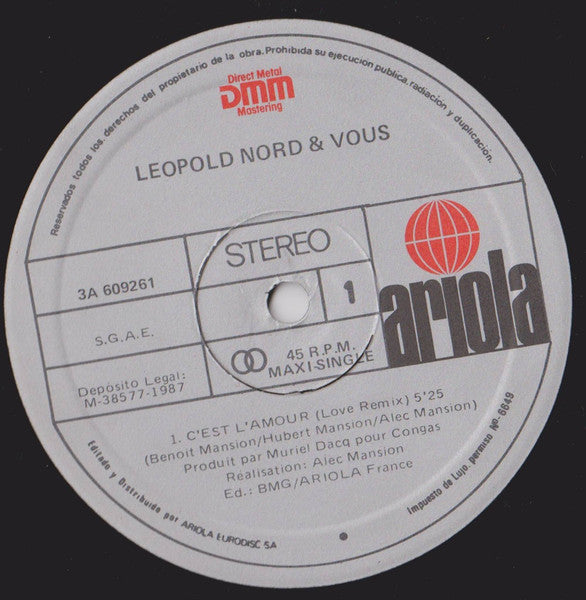 Leopold Nord & Vous – C'est L'amour (EX, FUNDA VG+) BOX13