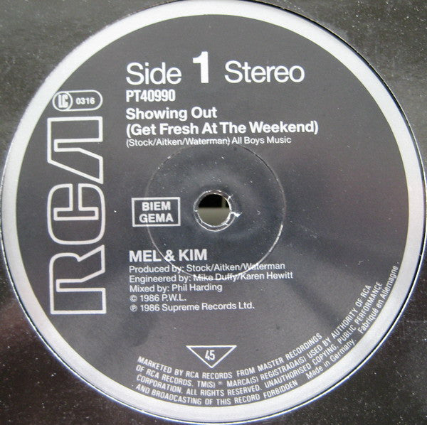 Mel & Kim – Showing Out (VG+) BOX8
