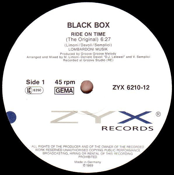 Black Box – Ride On Time (EX) BOX20