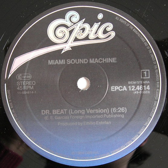 Miami Sound Machine – Dr. Beat (Long Version) NM BOX35