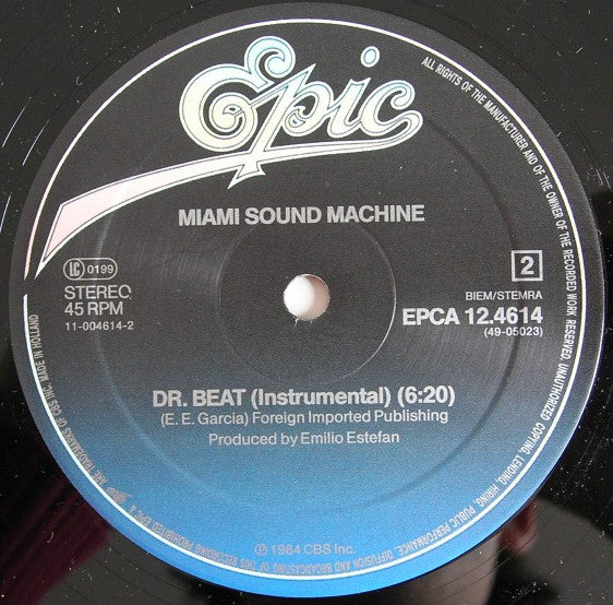 Miami Sound Machine – Dr. Beat (Long Version) NM BOX35