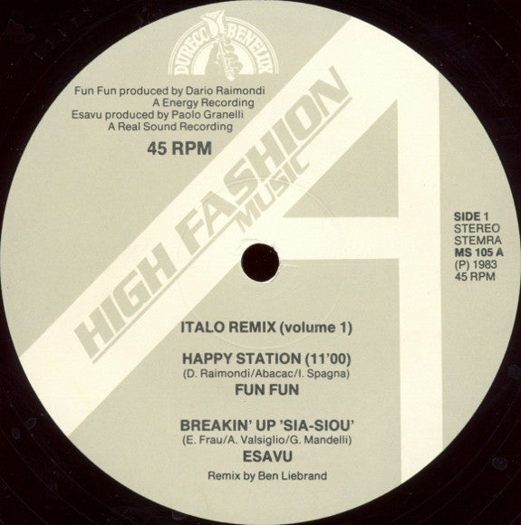 Various – Italo Remix (Volume 1) (VG+, Funda VG) Box27