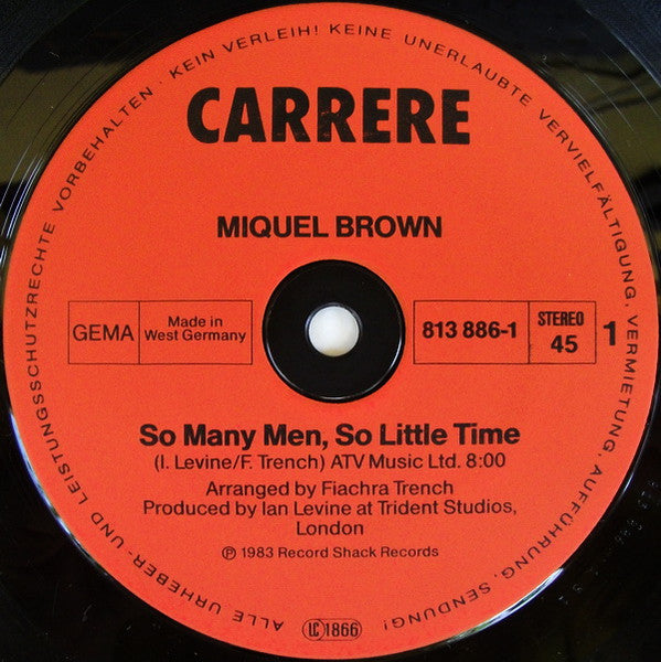 Miquel Brown – So Many Men - So Little Time (NM, FUNDA EX) BOX20