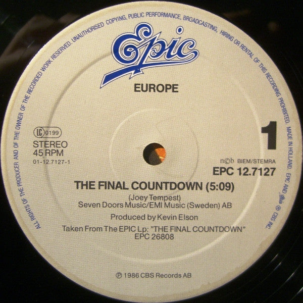 Europe – The Final Countdown (NM) BOX20