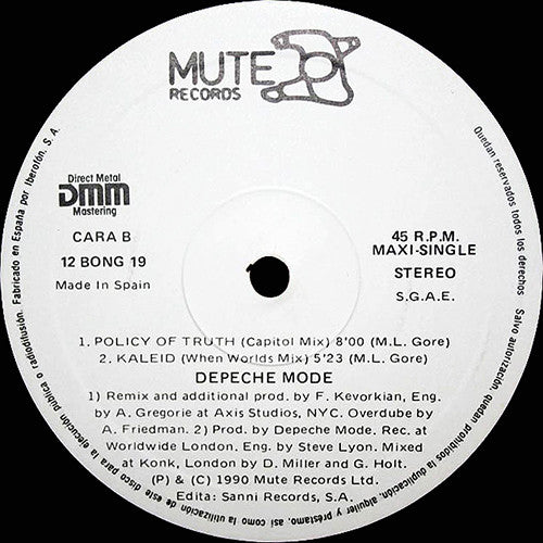 Depeche Mode – Policy Of Truth (NM) BOX36