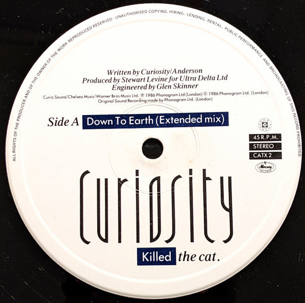 Curiosity Killed The Cat – Down To Earth (Extended Mix) (VG+) BOX8