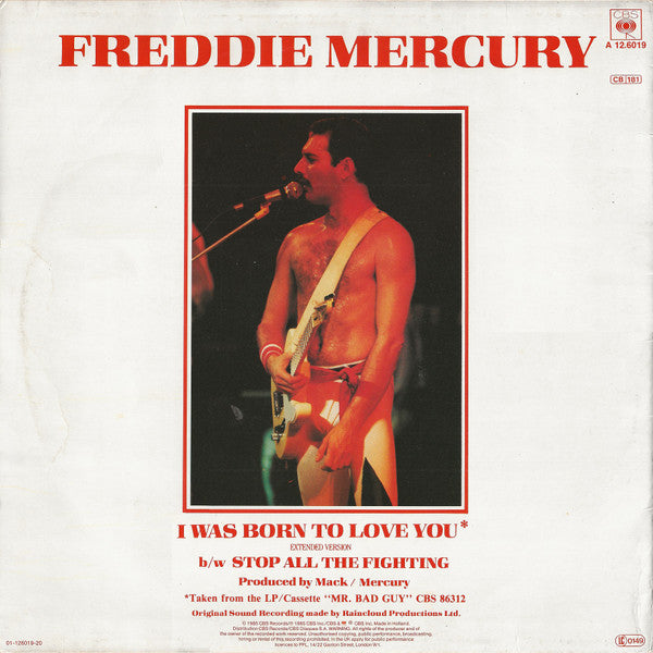 Freddie Mercury – I Was Born To Love You (Extended Version) (NM, FUNDA VG+) BOX27