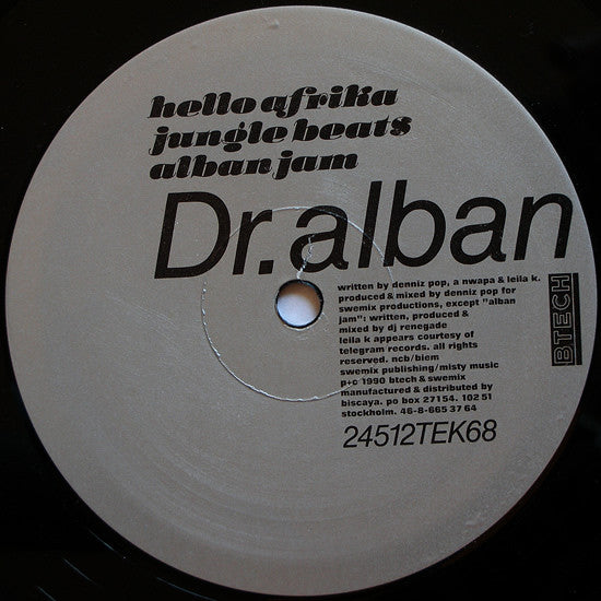 Dr. Alban – No Coke / Hello Afrika (NM) BOX8