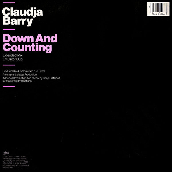 Claudja Barry – Down And Counting (EX, FUNDA VG+) BOX19.