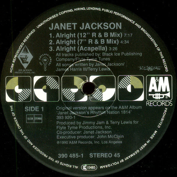 Janet Jackson – Alright (VG+) BOX12