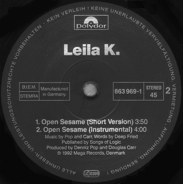 Leila K – Open Sesame (NM) BOX6