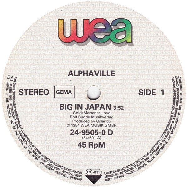 Alphaville – Big In Japan (EX) BOX20