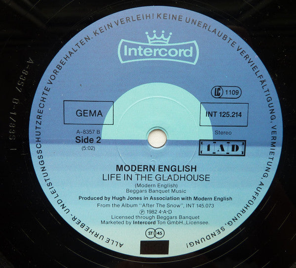 Modern English – I Melt With You (EX) BOX22