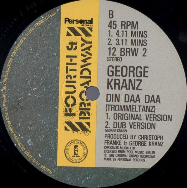 George Kranz – Din Daa Daa (Trommeltanz) (NM, FUNDA VG+) BOX14